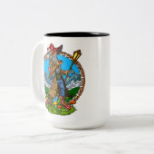 Zauberer Zweifarbige Tasse (Vorderseite Links)