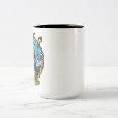 Zauberer Zweifarbige Tasse (Mittel)