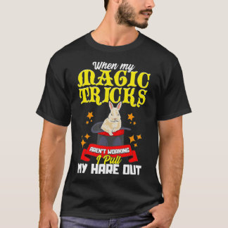 Zaubererhut und Hase Lustiges Geschenk T-Shirt