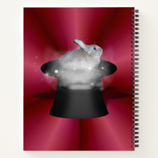 Zaubererkaninchen Notizblock (Rückseite)