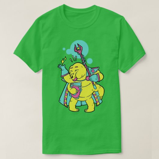 Zauberermagie Tardigrade RPG T-Shirt (Design vorne)