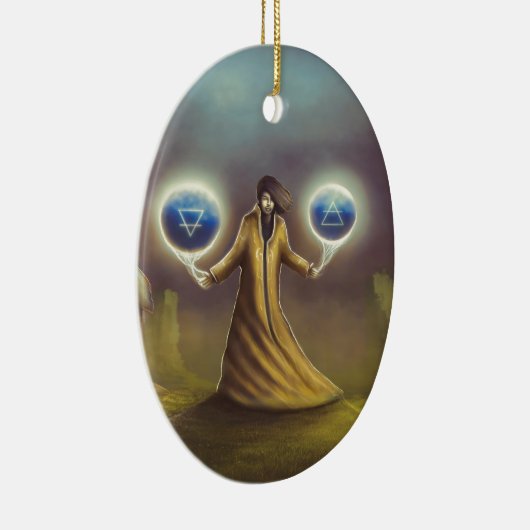 Zaubererphantasiemagie Keramikornament (Rechts)