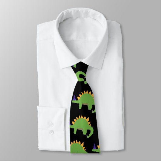Zaubererstegosaurus-Krawatte Krawatte (Gebunden)