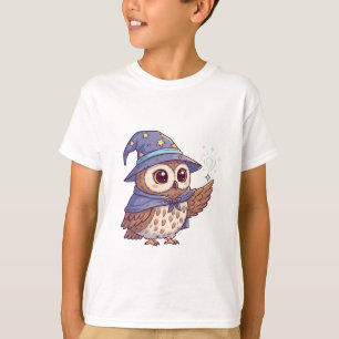 Zaubereule beim Zaubern T-Shirt