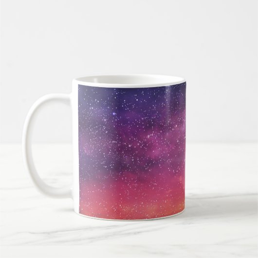 Zauberfarbe: Himmelshintergrund bezaubern. Kaffeetasse (Links)