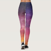 Zauberfarbe: Himmelshintergrund bezaubern. Leggings (Rückseite)