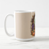Zauberflüstern, schöne Hexe und ihr Trank Kaffeetasse (Links)