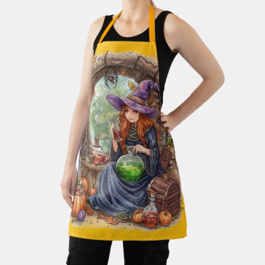 Zauberflüstern, schöne Hexe und ihr Trank Schürze (InSitu)