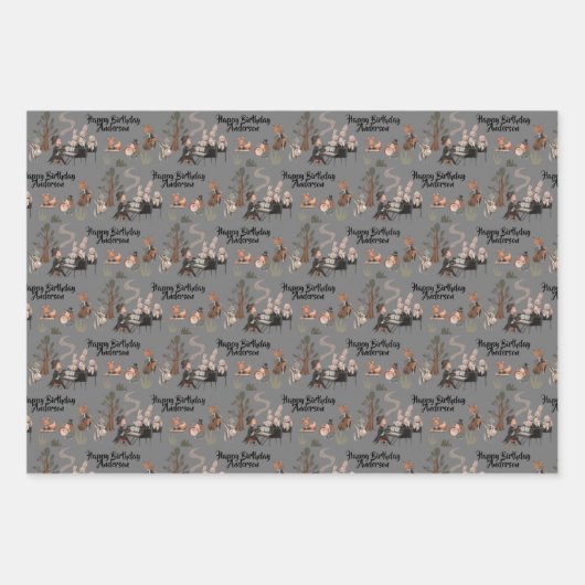 Zauberforscher-Musiker Wrapping Paper Sheets Geschenkpapier Set (Vorderseite 3)