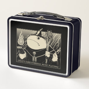 Zauberfrosch Black Metal Lunchbox für Frosch-Fans