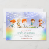 Zauberfußball Geburtstagsspiel Einladung (Vorderseite)