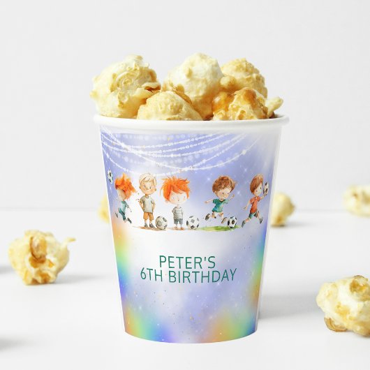 Zauberfußball Geburtstagsspiel Pappbecher