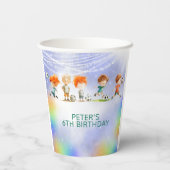 Zauberfußball Geburtstagsspiel Pappbecher (Rückseite)