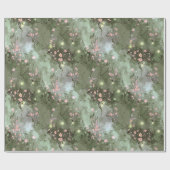 Zaubergarten Blumenmuster Pink ID1163 Geschenkpapier (Flach)