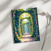 Zaubergarten | Blumenmuster Postkarte