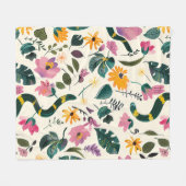 Zaubergarten Fleecedecke (Vorderseite (Horizontal))