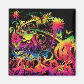 Zaubergarten mit Schmetterlingen Magnet (Vorne)