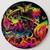 Zaubergarten mit Schmetterlingsschaltfläche Button (Vorderseite)
