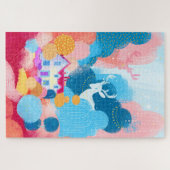 Zaubergarten, Niedliches Hirsch und eine kleine En Puzzle (Horizontal)