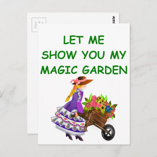 Zaubergarten Postkarte (Vorne/Hinten)
