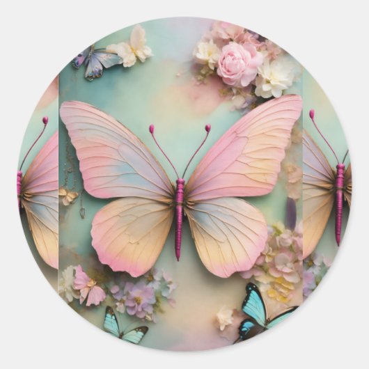 Zaubergarten Runder Aufkleber (Vorderseite)