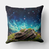 Zauberhaft blauer mit Augen Felin unter hellen Ste Kissen (Rückseite)