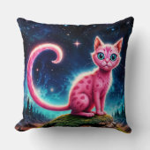 Zauberhaft blauer mit Augen Felin unter hellen Ste Kissen (Vorderseite)