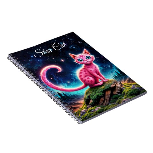 Zauberhaft blauer mit Augen Felin unter hellen Ste Notizblock (Rechte Seite)