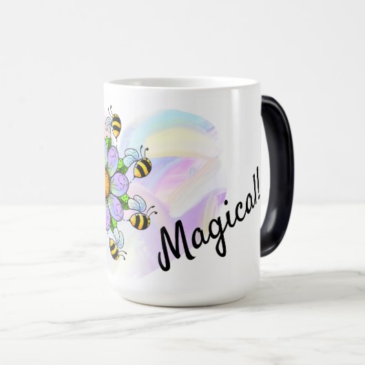 Zauberhaft mit pastellfarbener Tasse (VorderseiteRechts)