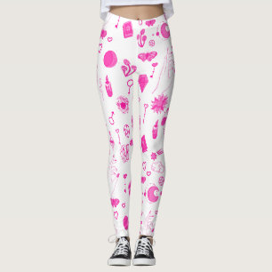 zauberhaft pinkfarben leggings