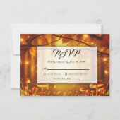 Zauberhafte Amberwaldhochzeit RSVP Karte (Vorderseite)