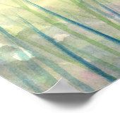 Zauberhafte Berge Einhorn und Fairy Fantasy Art Poster (Ecke)