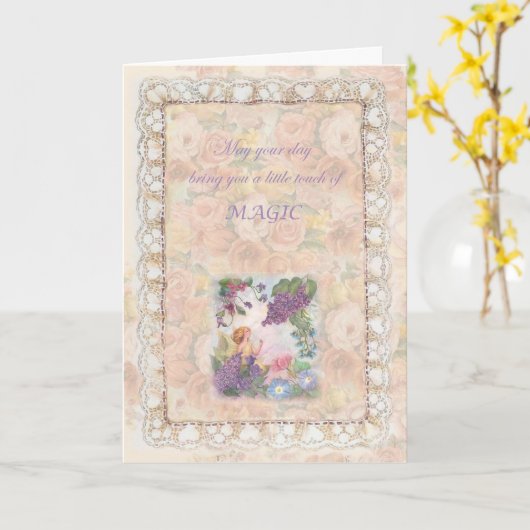 Zauberhafte Bilder der Mutter Karte (Gelbe Blume)