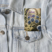 Zauberhafte blaue Rose - Romantischer Blumenakzent Button (Insitu)