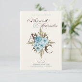 🌸 Zauberhafte Blooms: Eine Feier der Liebe 🌸 Einladung (Stehend Vorderseite)