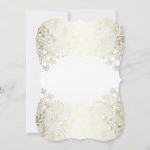 Zauberhafte Blume Hochzeit im Vintage Einladung (Rückseite)