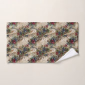 Zauberhafte Blumen-Eule Badhandtuch Set (Handtuch)