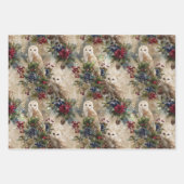 Zauberhafte Blumen-Eule Geschenkpapier Set (Vorderseite 3)