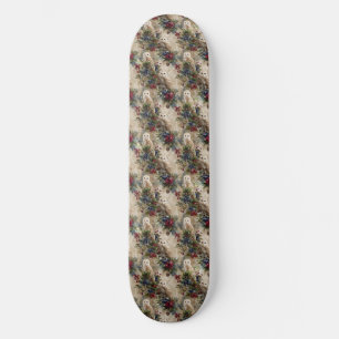 Zauberhafte Blumen-Eule Skateboard