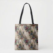 Zauberhafte Blumen-Eule Tasche (Vorderseite)