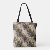 Zauberhafte Blumen-Eule Tasche (Rückseite)
