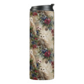 Zauberhafte Blumen-Eule Thermosbecher (Nach links gedreht)