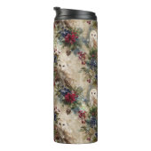 Zauberhafte Blumen-Eule Thermosbecher (Nach rechts gedreht)