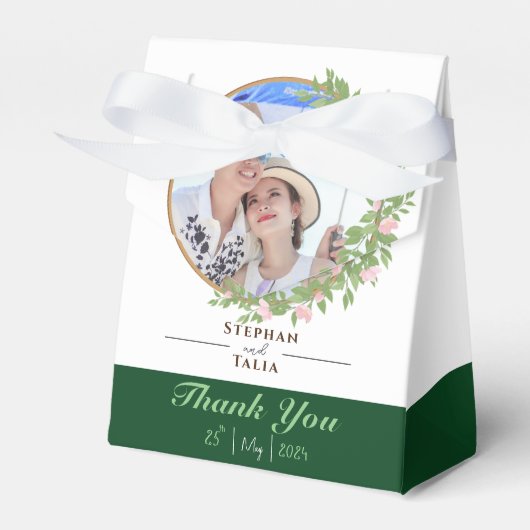 Zauberhafte Blumen Hochzeit Geschenkschachtel (Vorderseite)