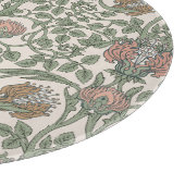 Zauberhafte Blumenbilder Vintag: Retro-Wallpaper. Schneidebrett (Ecke)