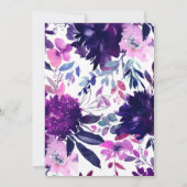 Zauberhafte Blumendusche Einladung (Rückseite)