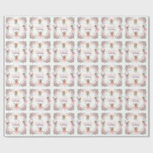 Zauberhafte Blumenfee 2. Geburtstag Geschenkpapier (Flach)