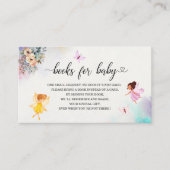 Zauberhafte Blumenhaine Prinzessin Babyduschbücher Begleitkarte (Vorderseite)