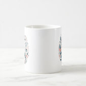 Zauberhafte Blumenpracht Kaffeetasse (Mittel)