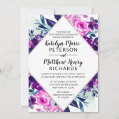 Zauberhafte Blumenrübe Einladung (Vorderseite)